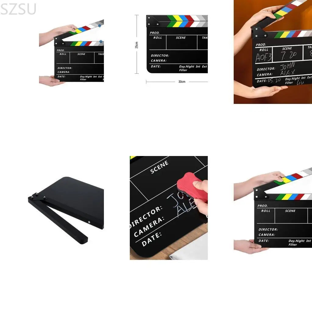 SZSU Acrylic Clapper Board