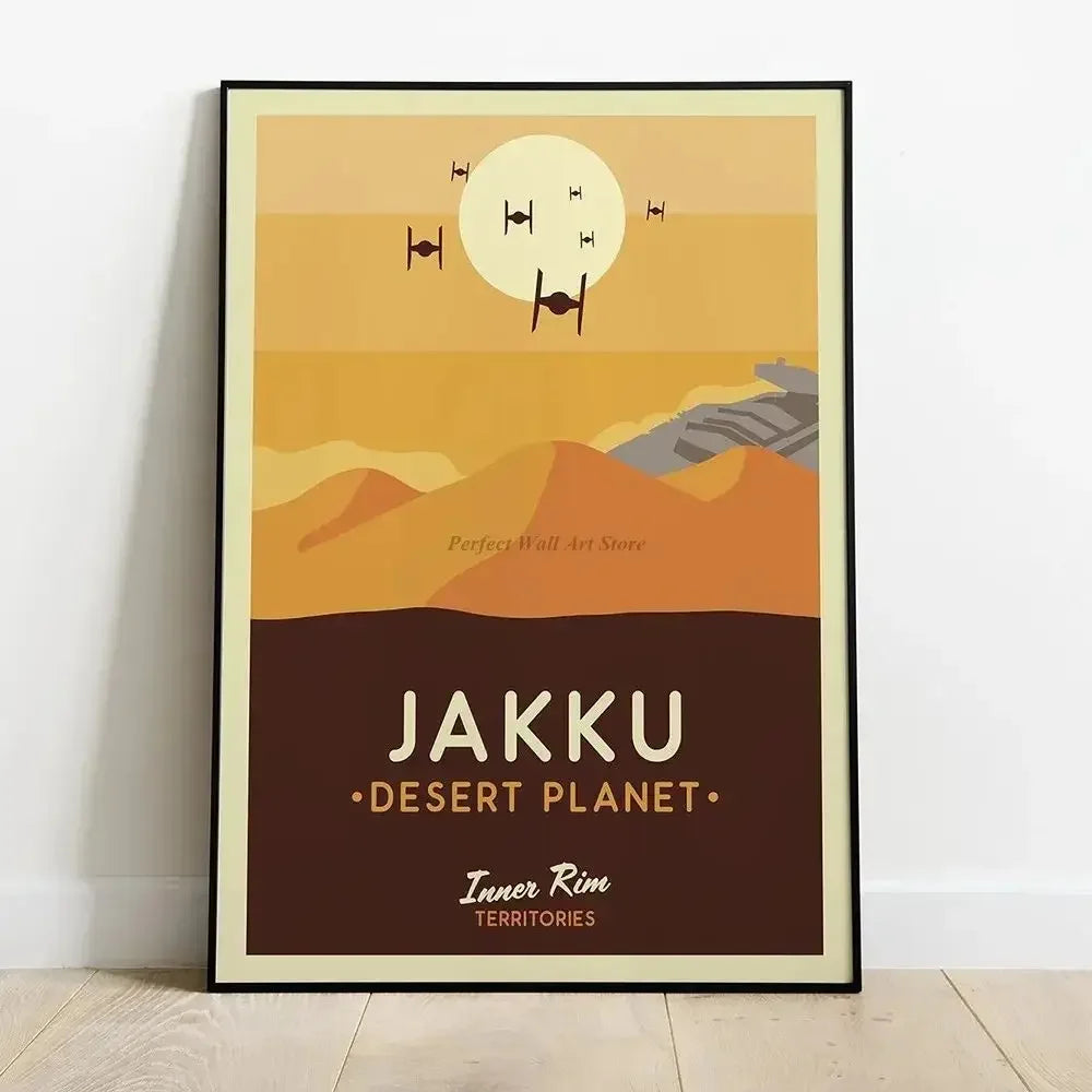 Star Wars Planets High Quality Posters