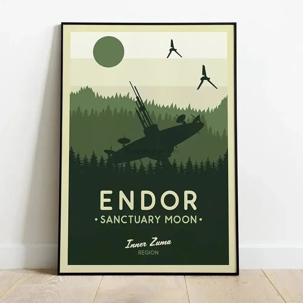 Star Wars Planets High Quality Posters