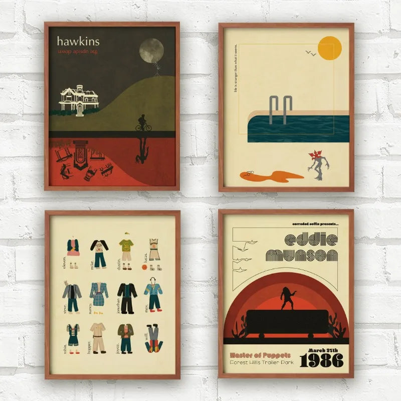 Minimalist Stranger Things Posters