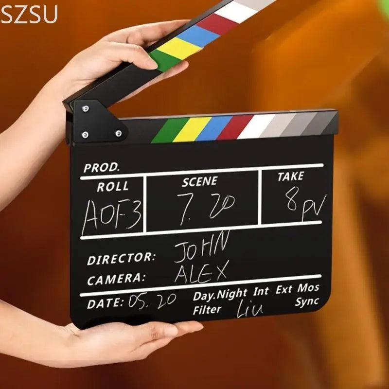 SZSU Acrylic Clapper Board
