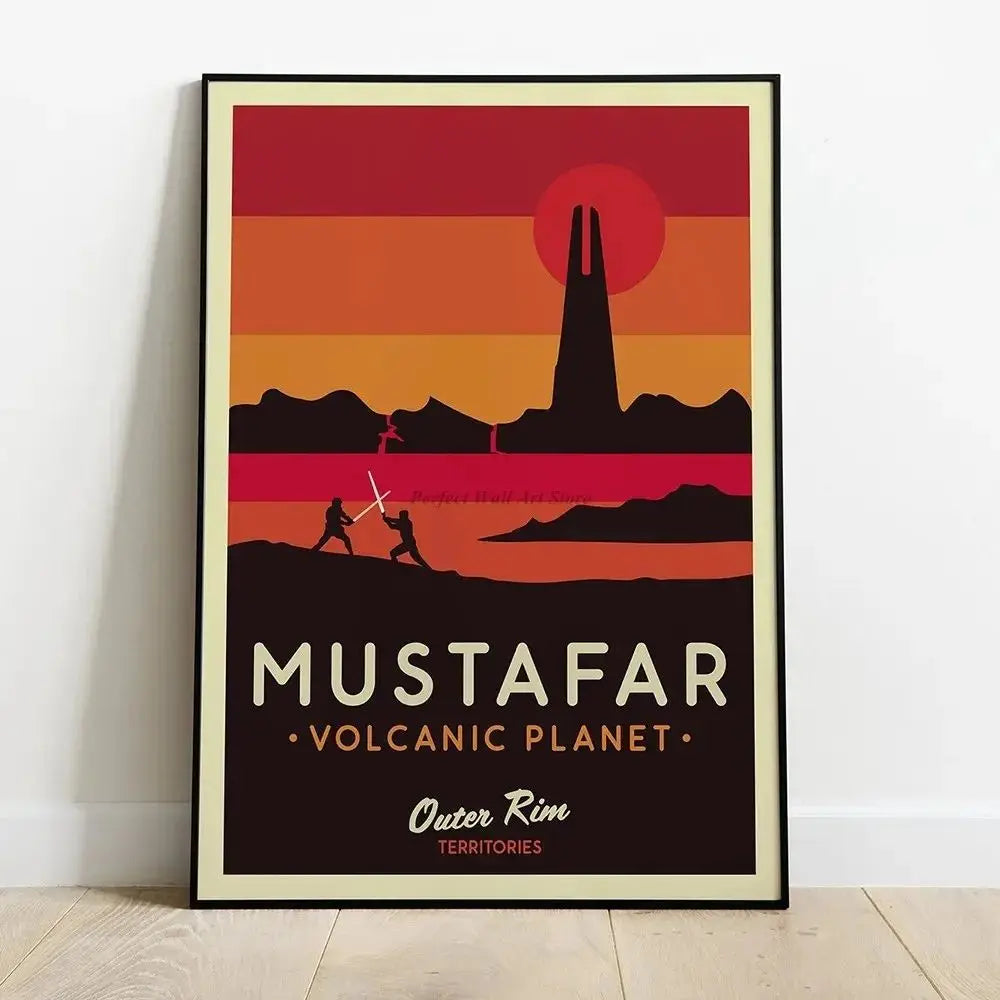 Star Wars Planets High Quality Posters