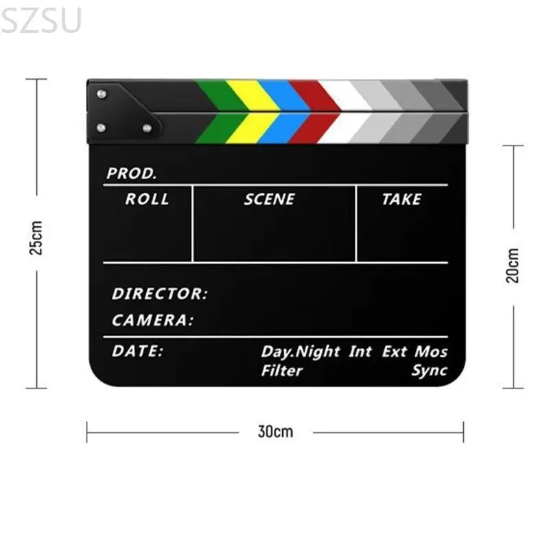 SZSU Acrylic Clapper Board